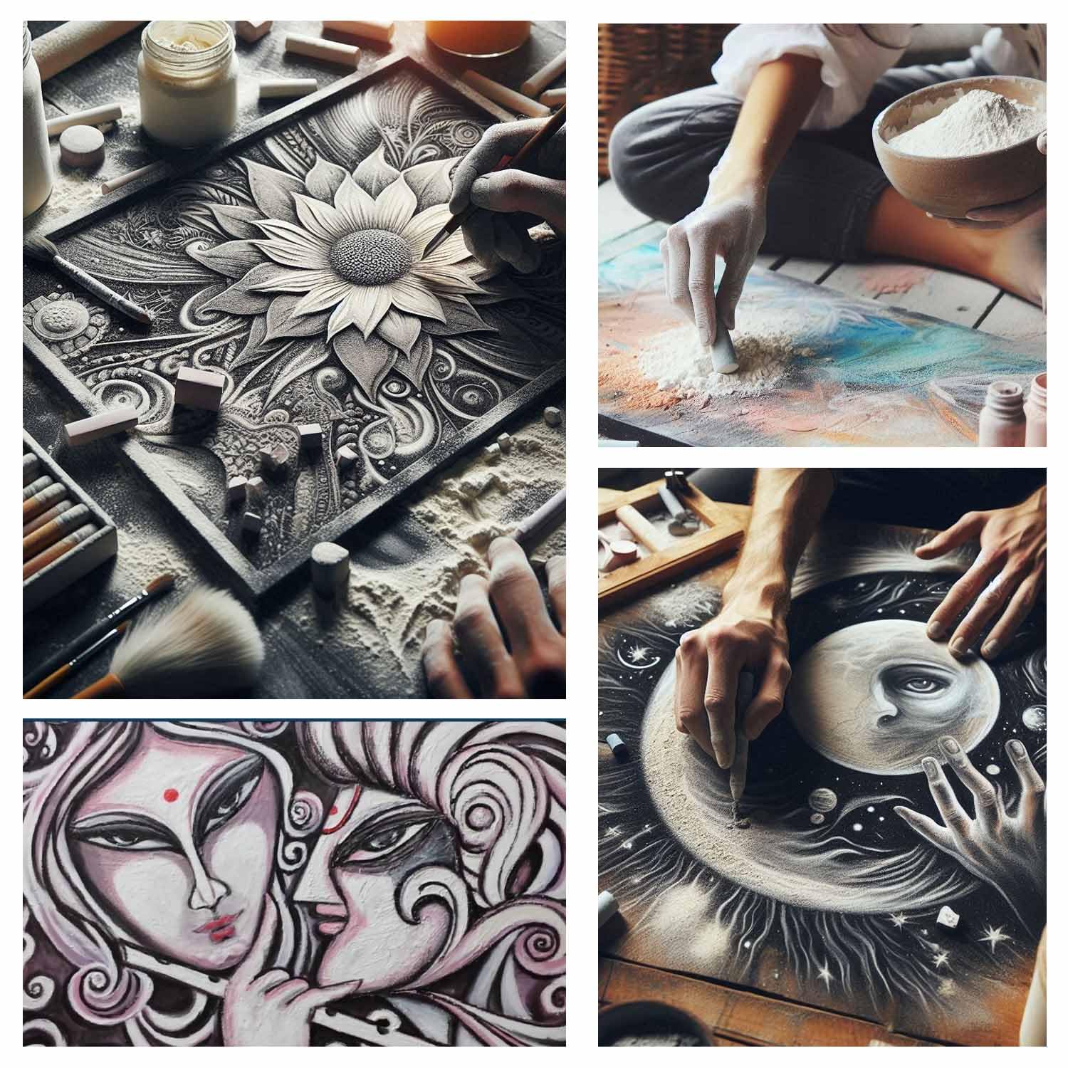 Premium-Kreidepulver, 1KG, Talkumpuder in Industriequalität für Herstellung, Kosmetik und Kunsthandwerk. Glatte Textur, Antihafteigenschaften