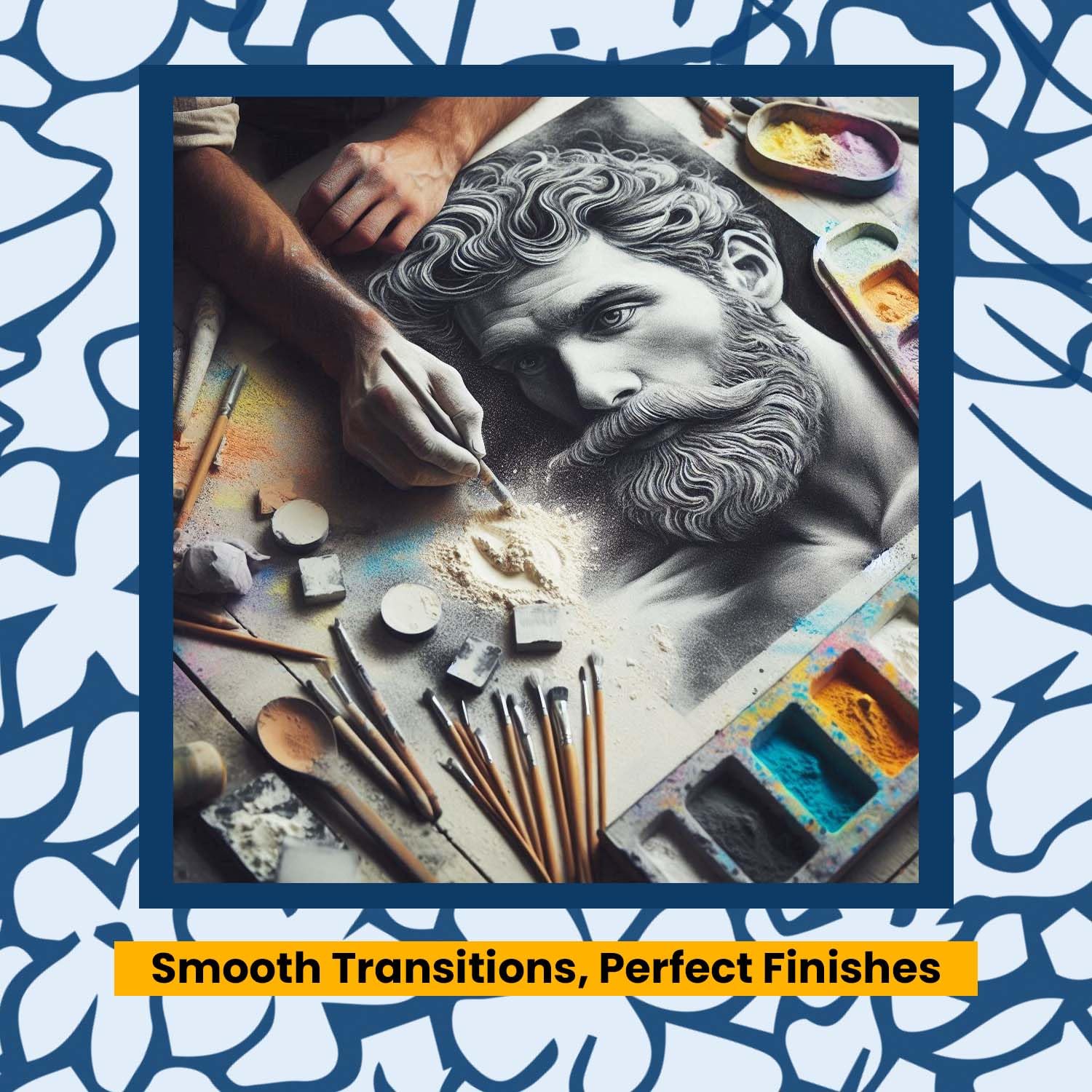 Premium-Kreidepulver, 1KG, Talkumpuder in Industriequalität für Herstellung, Kosmetik und Kunsthandwerk. Glatte Textur, Antihafteigenschaften